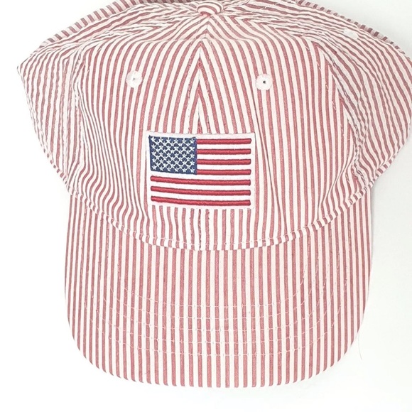 INFINITY HER Ladies Seersucker style, adjustable baseball cap OSFM - Picture 3 of 13